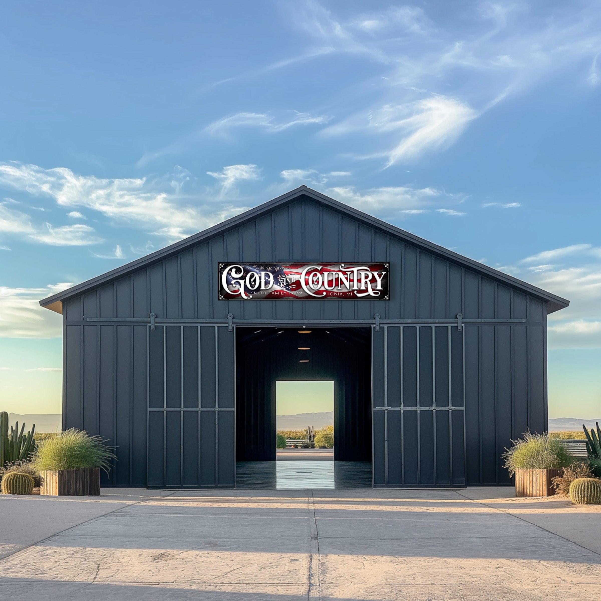 The Patriotic Tradition: American Flag Barn Signs