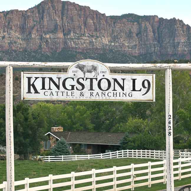 Large Cattle Ranch Sign -Kingston L9 Barn Sign
