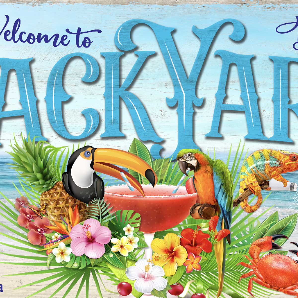 Pool and Patio Sign - Personalized Backyard Oasis
