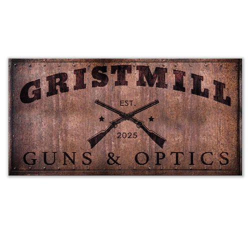 custom business signs made to order. Rusty style