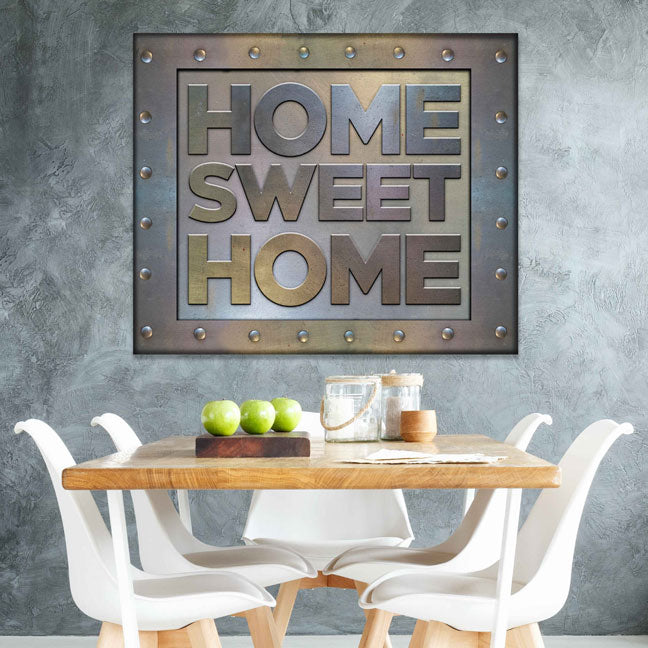 Painted metal letters for wall decor- Rustic home decor for kitchen ea –  The Little Rustic Farm