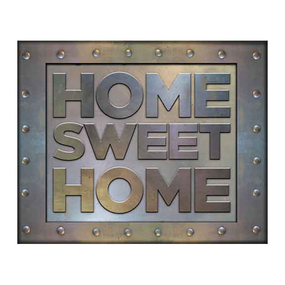 Industrial Farmhouse Sign Home Sweet Home