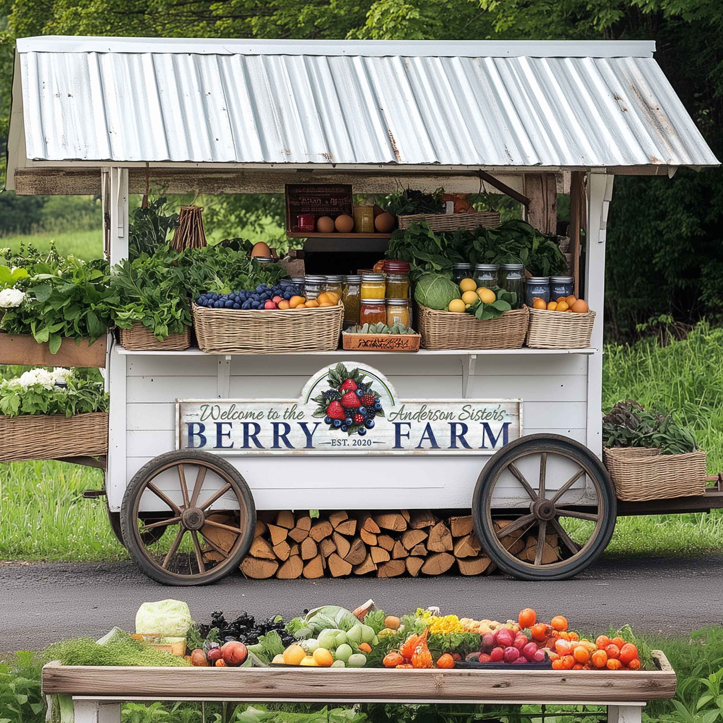 metal farm signs for carts and for farms