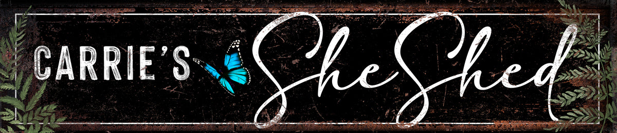 Custom Large Metal Barn Sign She Shed