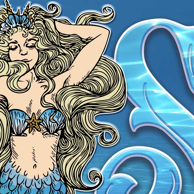 Welcome Mermaids Poolside Paradise Sign Metal Pool Sign