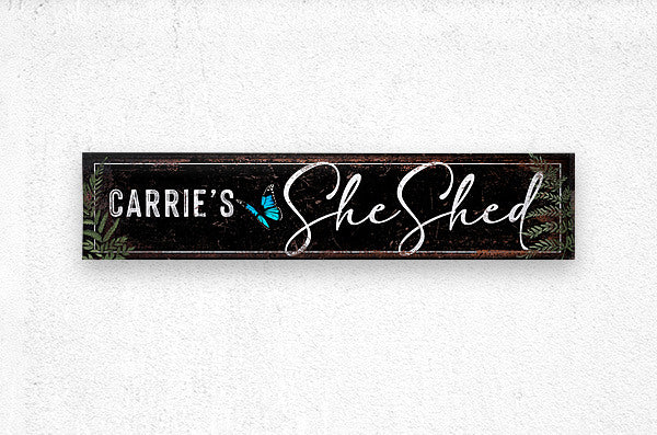 Custom Large Metal Barn Sign She Shed