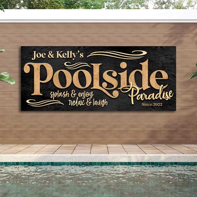 Pool Signs, Pool and Patio, Patio Signs, Metal Pools Signs