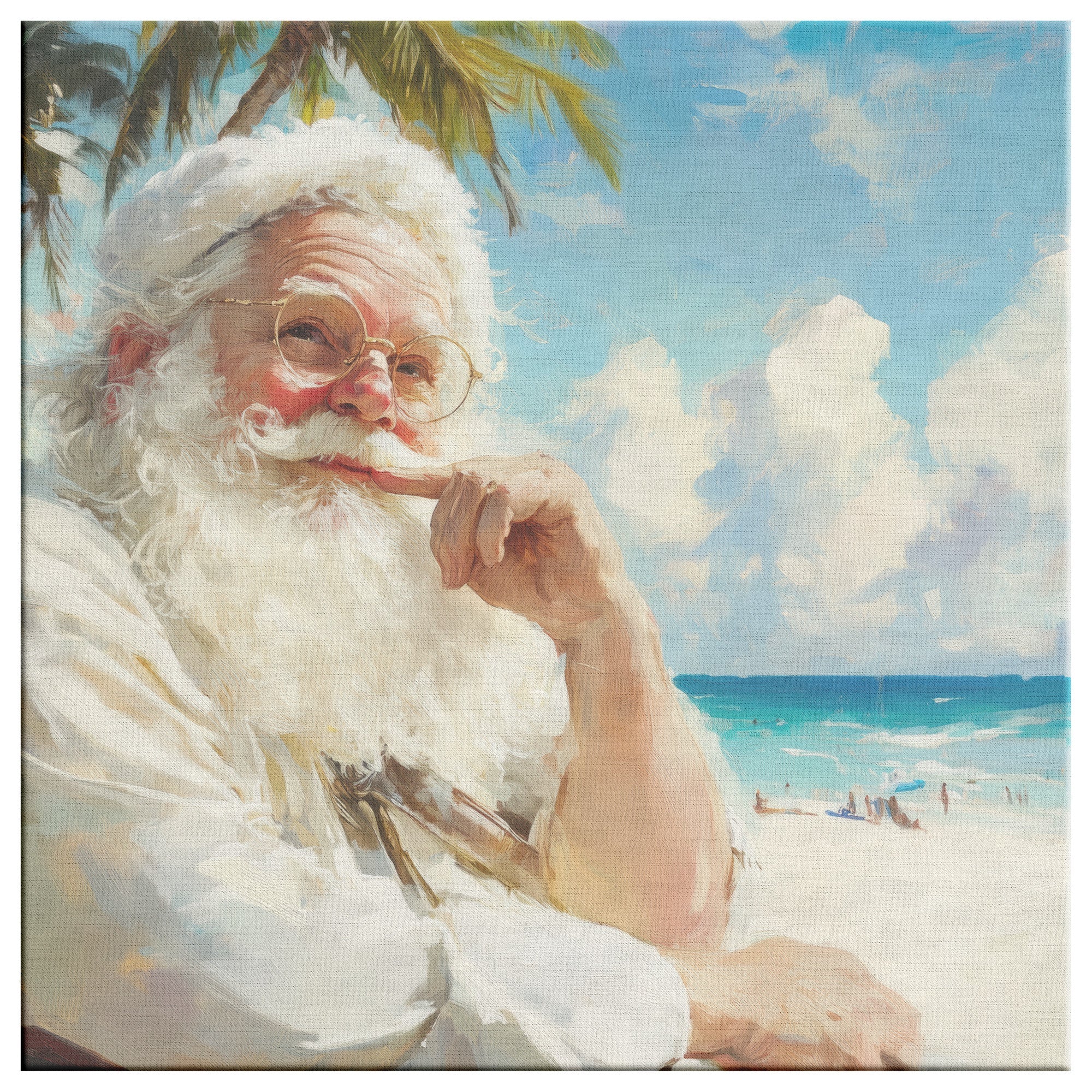 5 Ways to Incorporate Coastal Santa Art into Your Holiday Decor