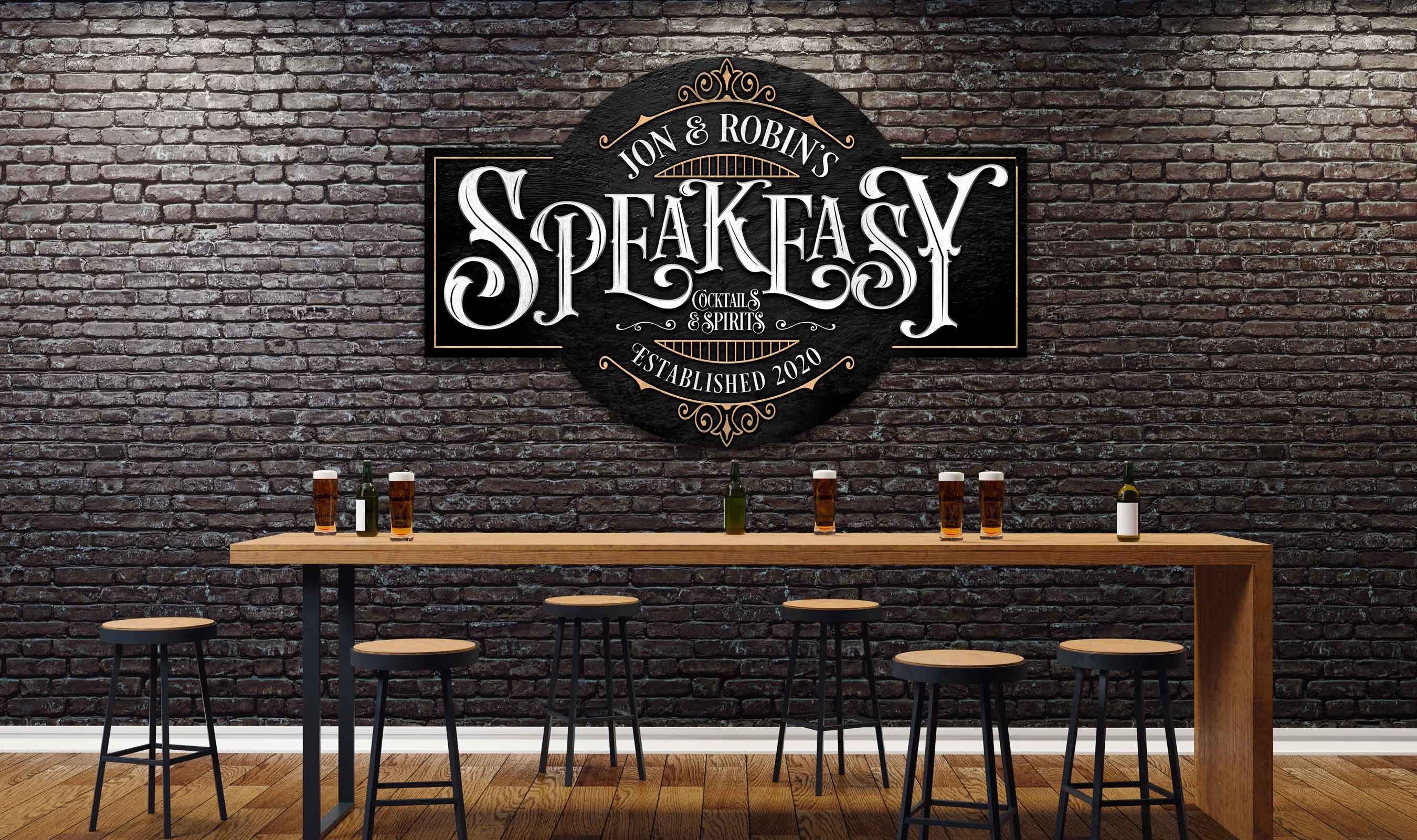 Secrets Unveiled: How to Decorate a Speakeasy with Modern Wall Decor Signs