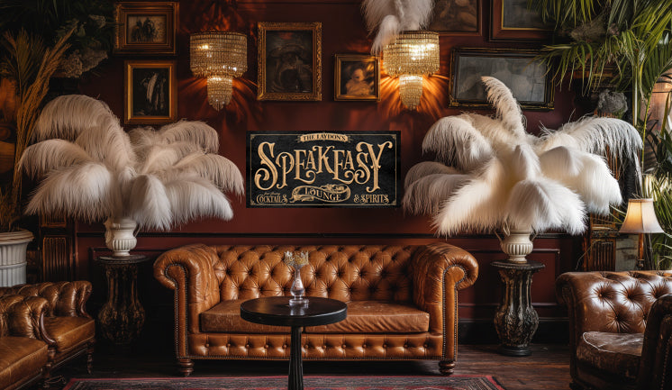 speakeasy decor for a 1920 Ambiance