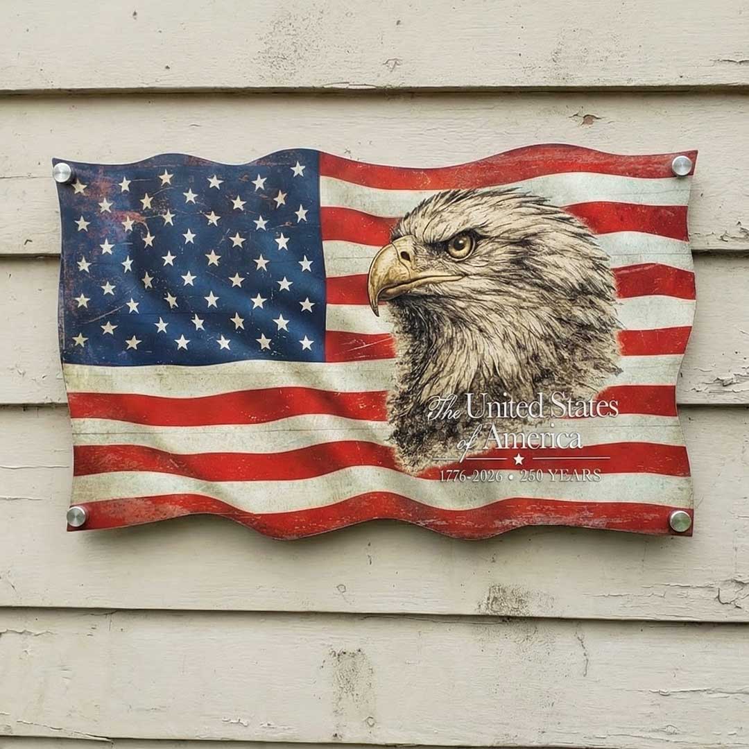 America 250th Anniversary Flag 1776-2026 | Patriotic Eagle