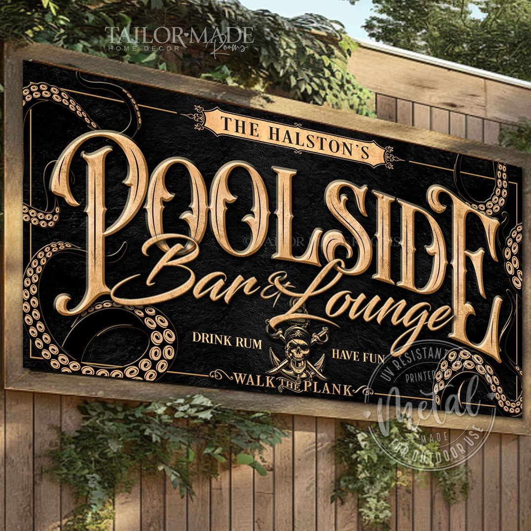 Pool Signs Custom Personalized Pool Sign, Custom Pool Signs, Pool and Patio Sign Decor ...