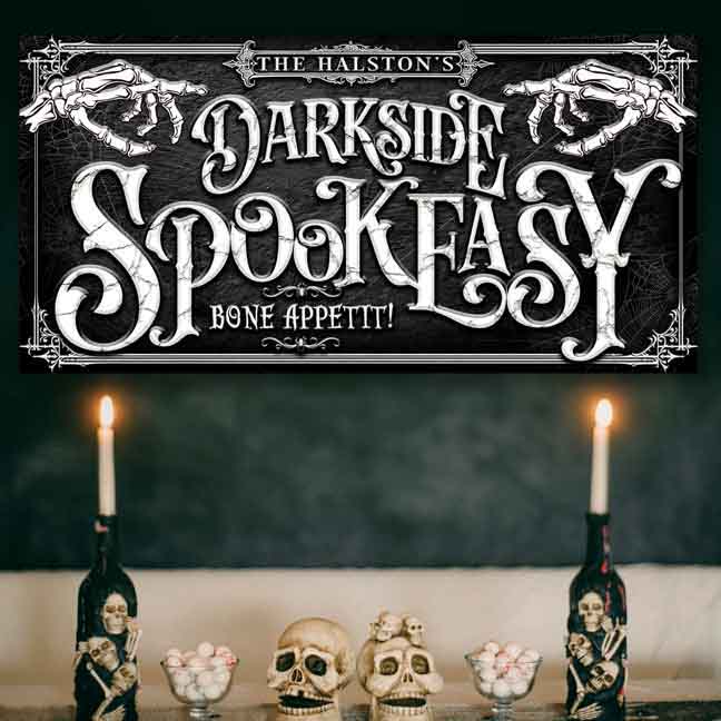 Spook Easy. Sign Halloween Decor Spookeasy Sign - Speakeasy Sign – Tailor Made Rooms ...