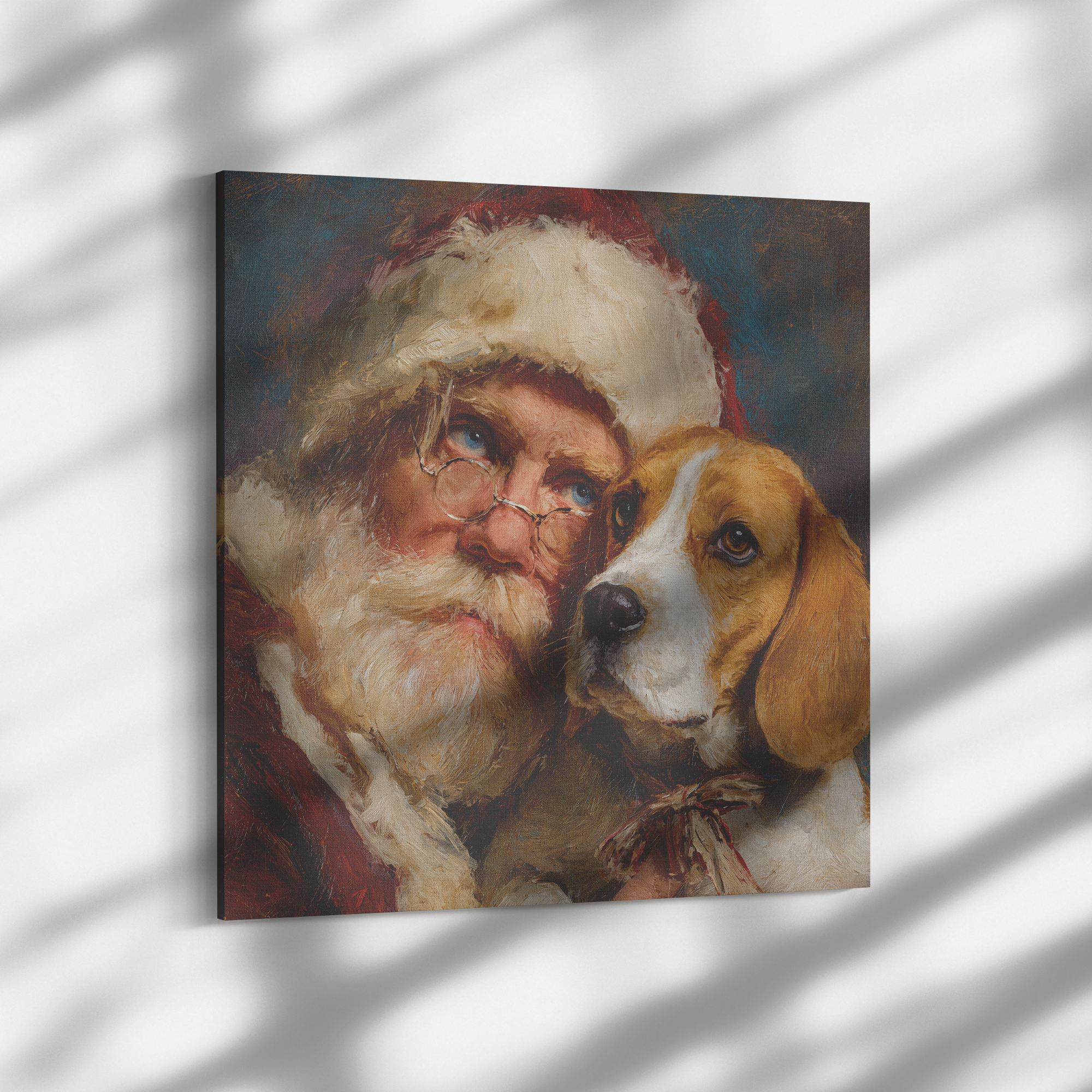 Classic Santa portraits: Beagle