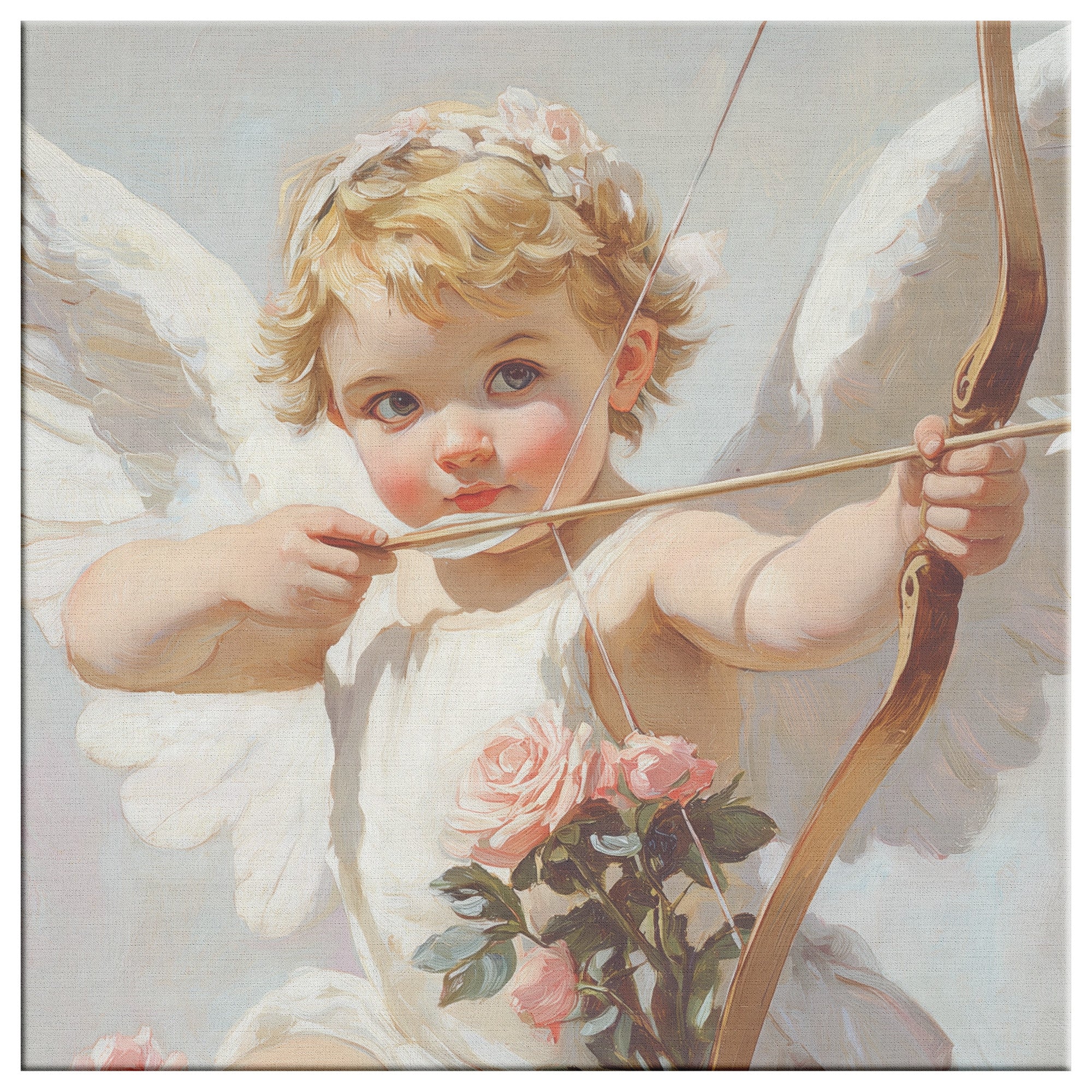 Valentines Day wall decor of Cupid shooting the arrow