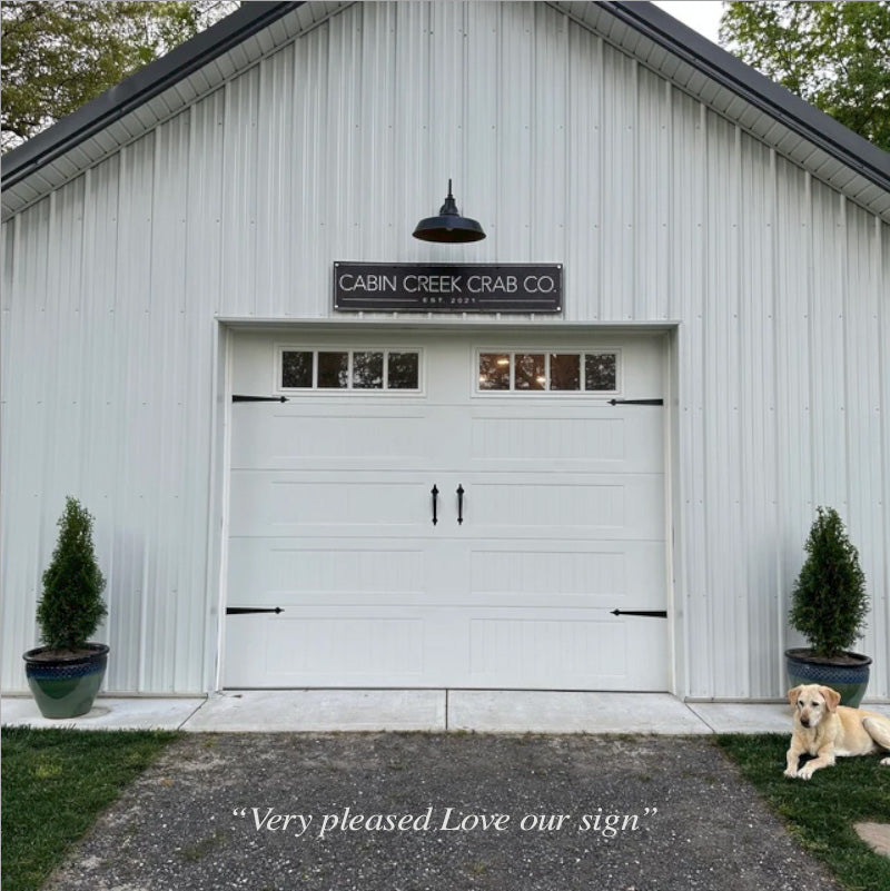 Custom business sign example