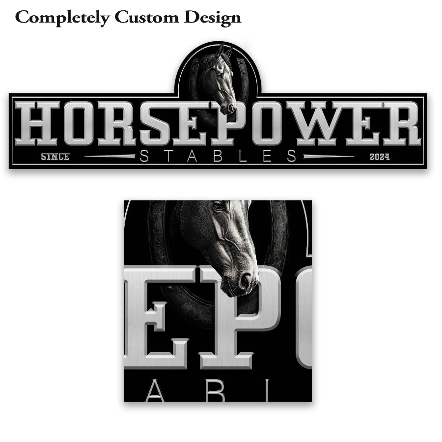 custom horse stable signs fully customizable