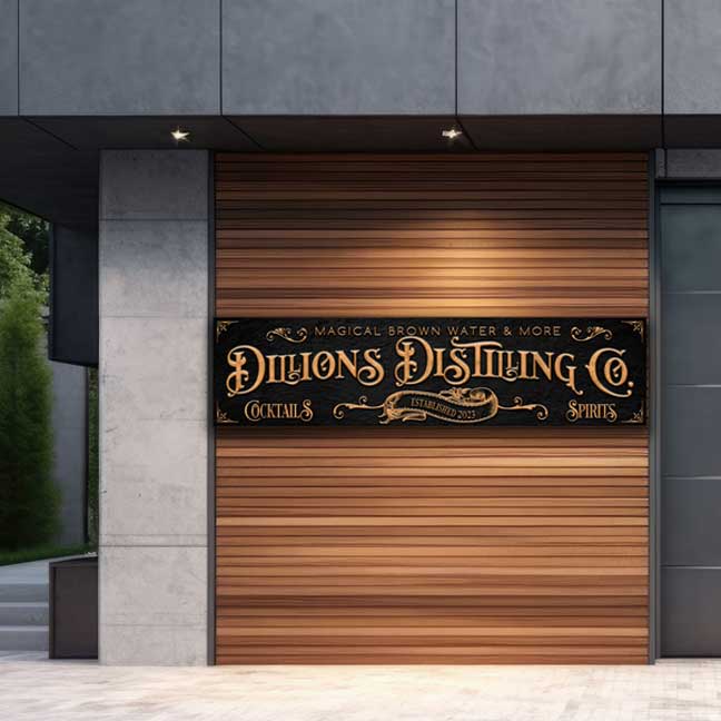 Distilling Exterior Bar Sign Personalized