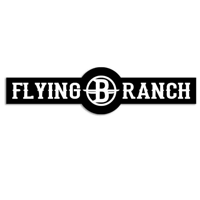 Custom Large Metal Barn Sign - 'Flying B Ranch' Design – Tailor Made ...
