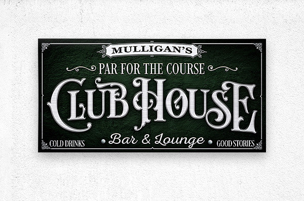 Golfing Decor Signs - Club house Sign