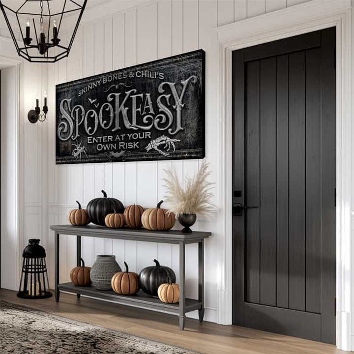 Spook Easy. Sign Halloween Sign Spookeasy, Spookeasy Sign, Halloween Home Decor ...