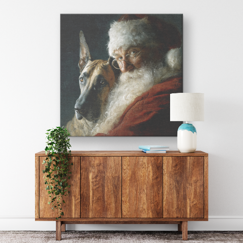 Heirloom Santa portraits: Great Dane