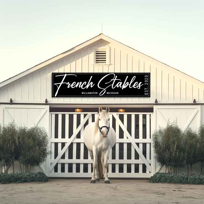 Large Metal Barn Signs, Stable Signs, Barn Signs, Metal Barn Signs ...