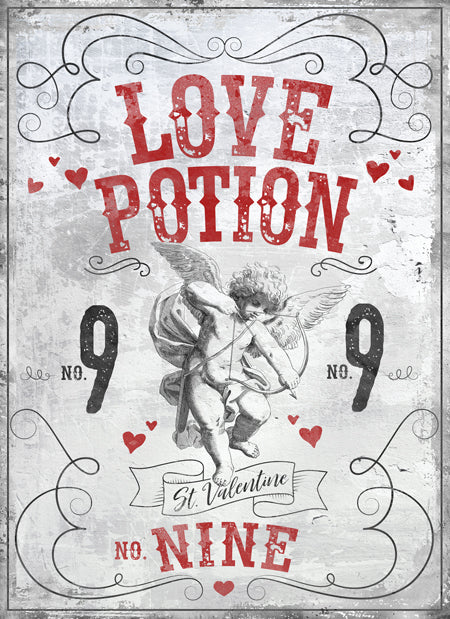 Valentine's Day Wall Decor, Valentine's Day Sign, Love Potion Sign