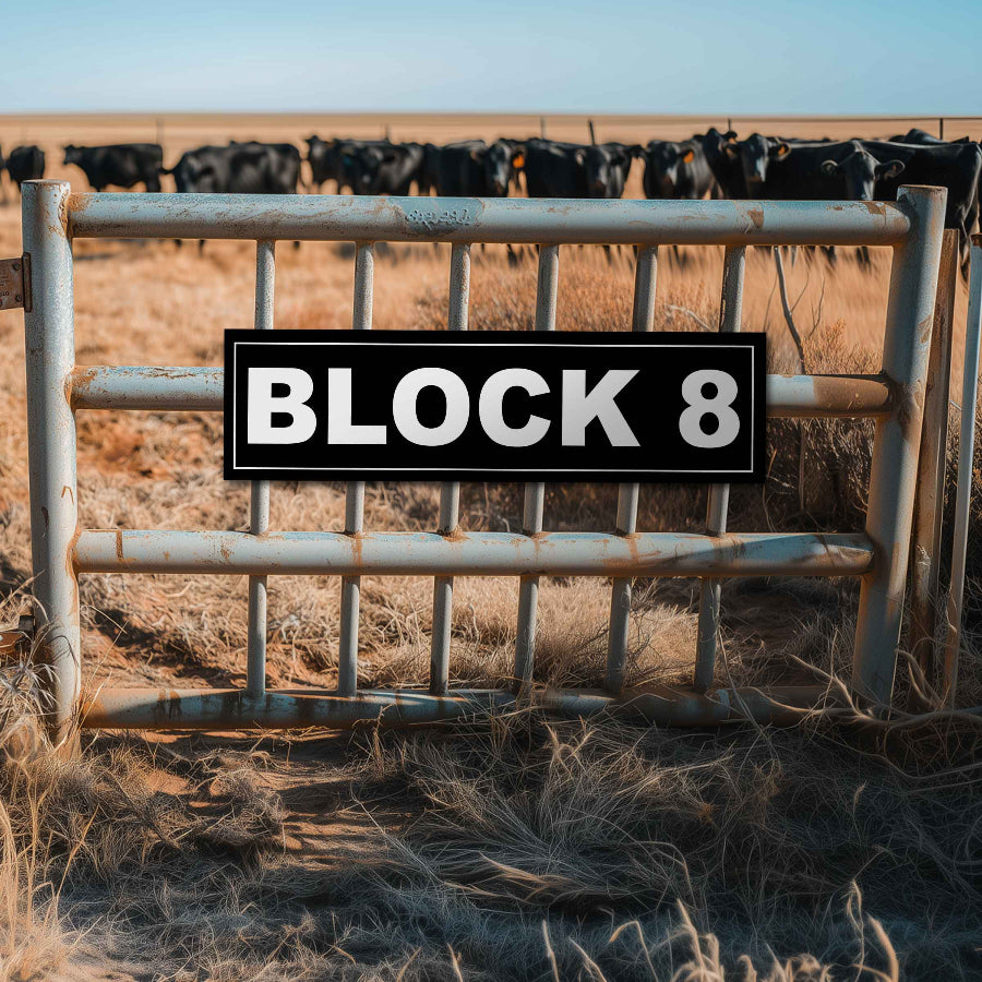 metal cattle ranch signs location marker, black and white metal sign