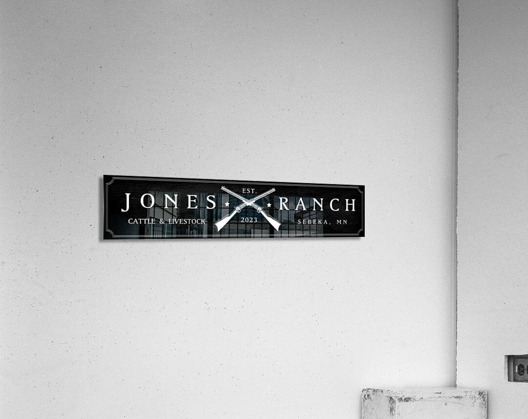 outdoor business signs black and white personalized