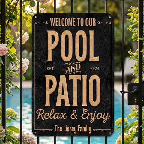 Custom & Personalized Pool Signs | Stylish & Weatherproof – Tailor Made ...