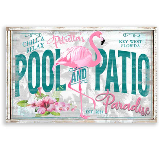 Pool And Patio Signs, Pool Decor, Patio Decor, Metal Pool Signs 