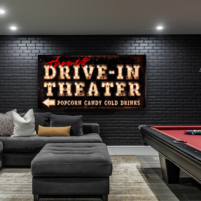 Theater Room Decor - Drive In Theater Marquee