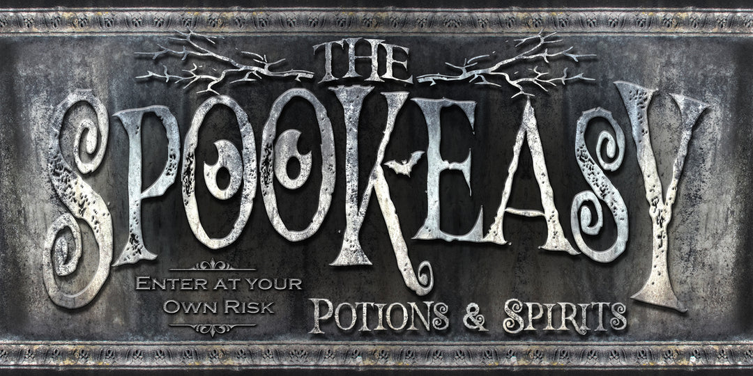 Spook Easy. Sign Spookeasy Halloween Wall Decor Sign, Speakeasy Sign, – Tailor Made ...
