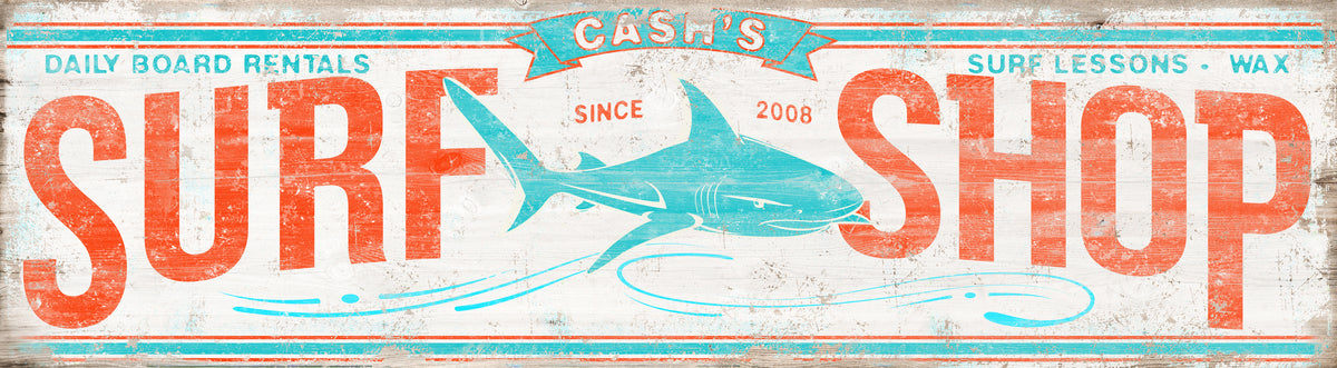 Surf Decor,Surfer Boy Room Ideas,Vintage Surf Decor Sign, Surf Shark ...