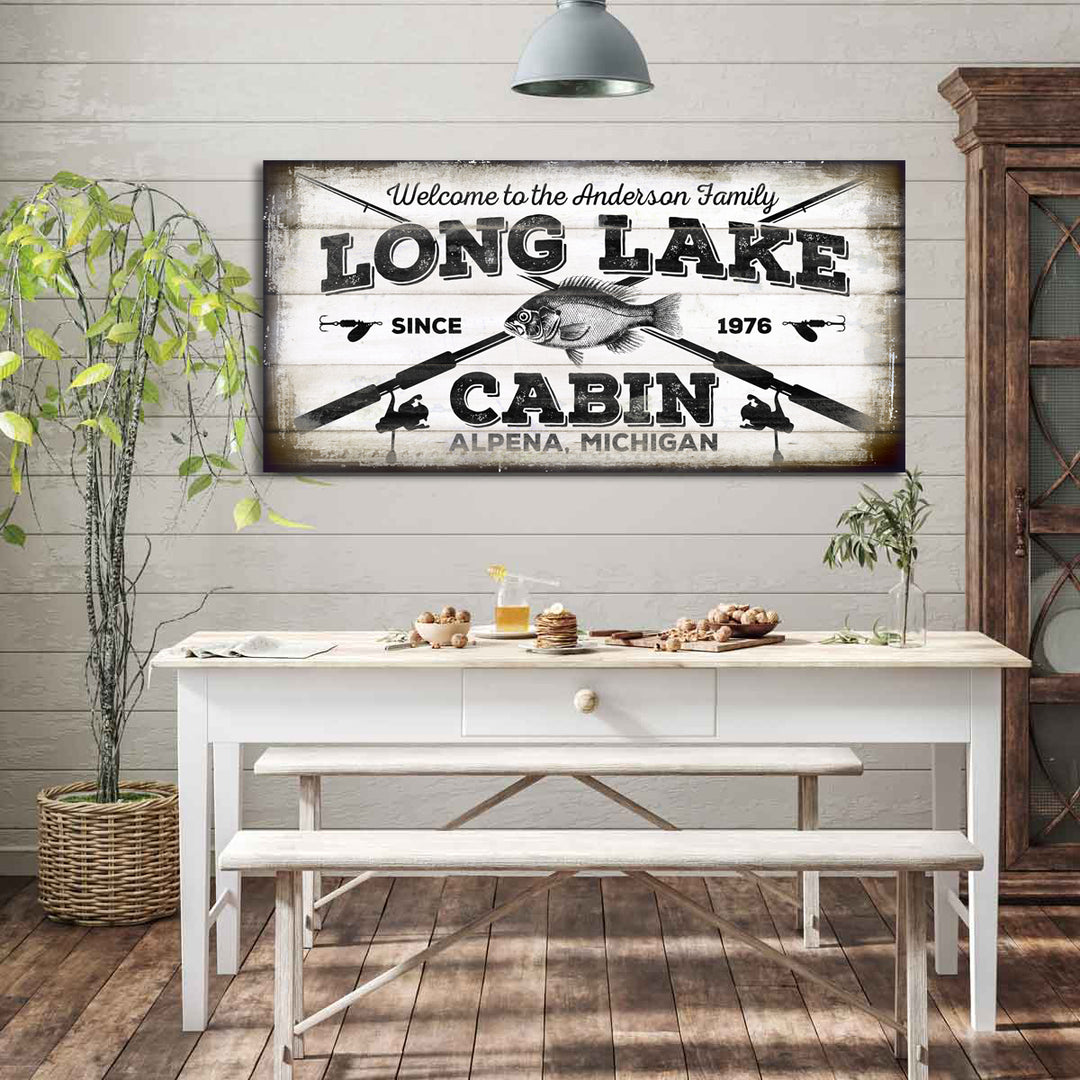 Personalized Lake Cabin Signs,Rustic Cabin Signs,Vintage Cabin Signs