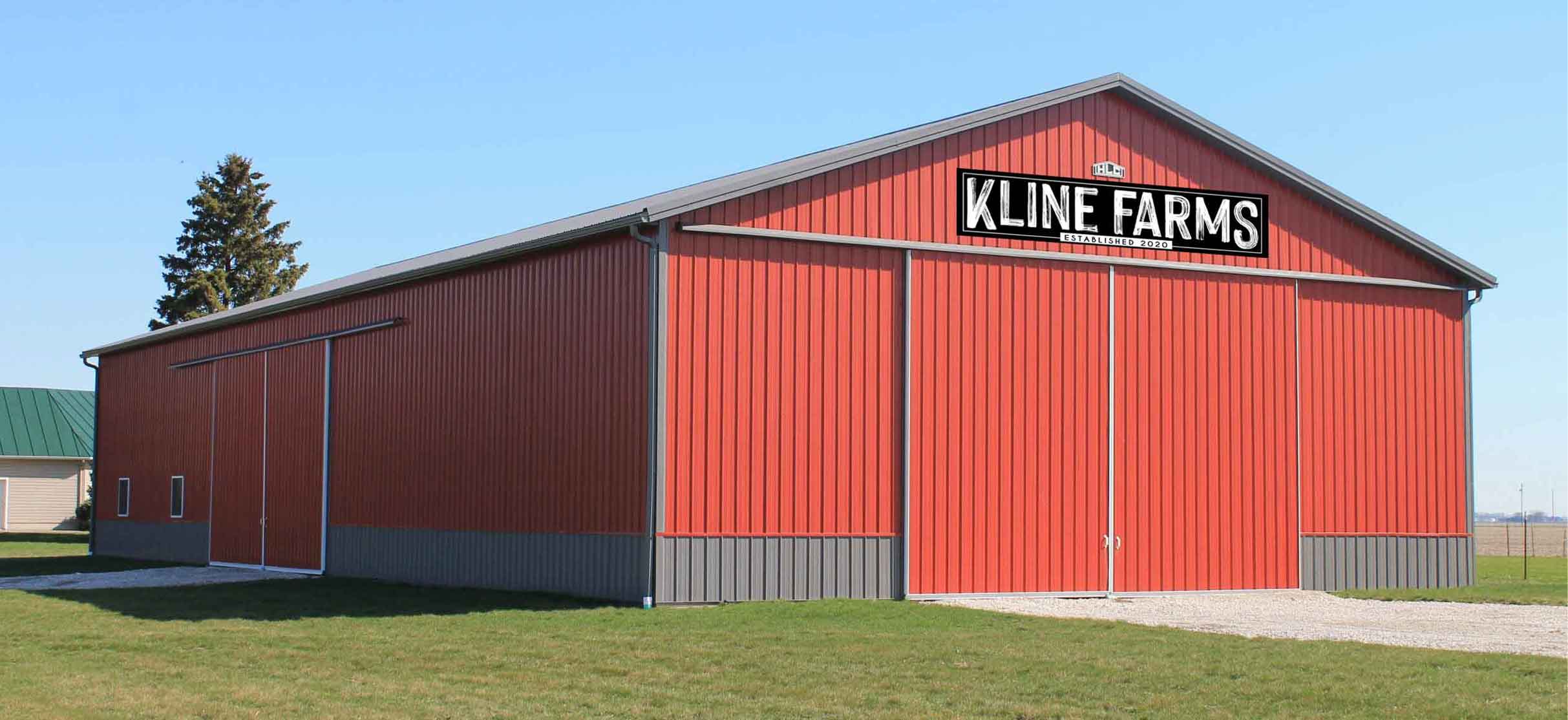 Personalized Barn Signs, Large Barn Signs with a modern font on black metal