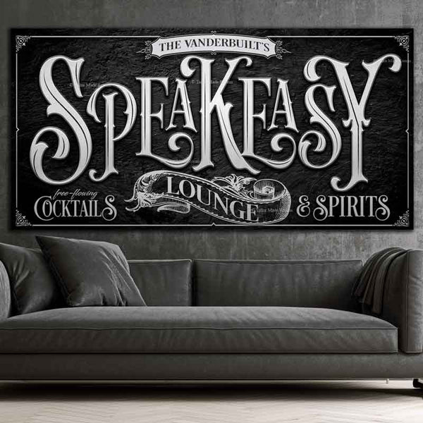 Speakeasy Prohibition Sign, Prohibition Speakeasy, Speakeasy Decor – Tailor  Made Rooms Home Decor