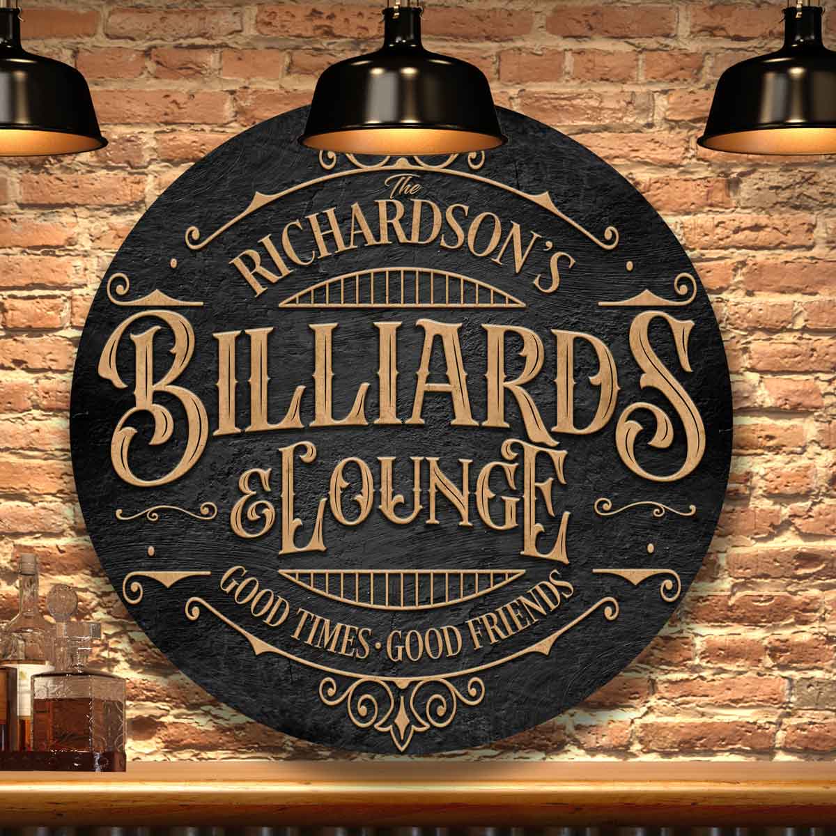 Billiards Signs CUSTOM BILLIARDS AND POOL HALL SIGN – Cedar & Sage