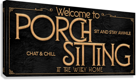 Porch Sign, Metal Personalized Porch Sign, Patio Sign, Porch Sitting ...