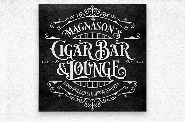 Cigar Bar & Lounge Sign for a Speakeasy Decor or Smoking Room Poster P –  Walls of Wisdom