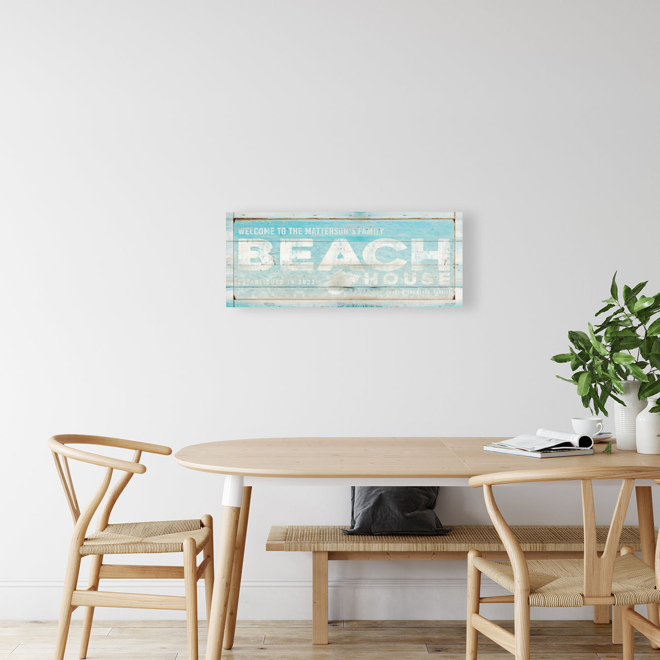 Coastal Decor - Personalized Beach House Welcome Sign